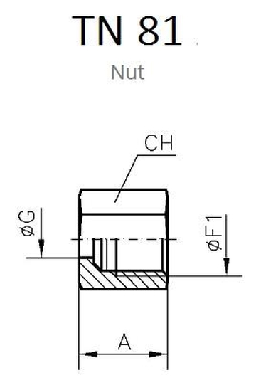 TN81 Гайка накидная